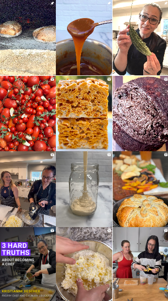 Instagram screenshot from Chef Kristianne Descher